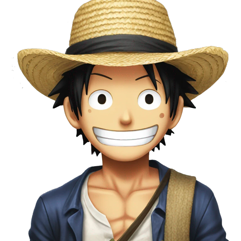 Luffy One Piece Straw Hat emoji