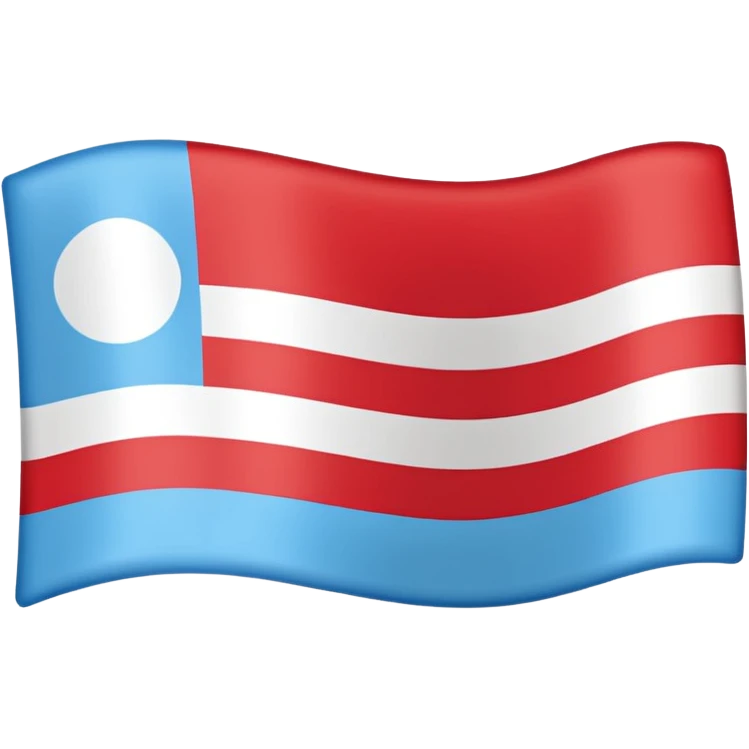 Upside down of Luxembourg's flag emoji