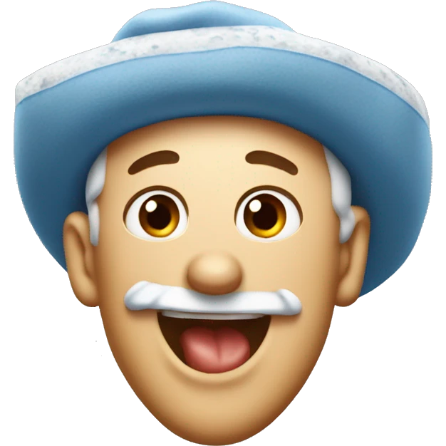 Roquefort with laughing face 🤣  emoji