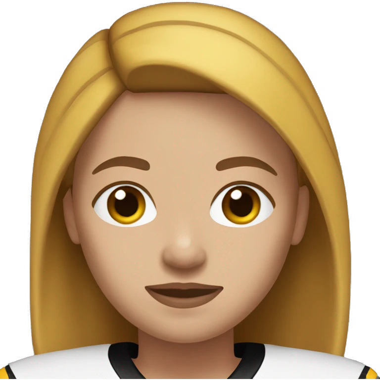 Steelers nfl, girl, light brown hair, fair skin emoji