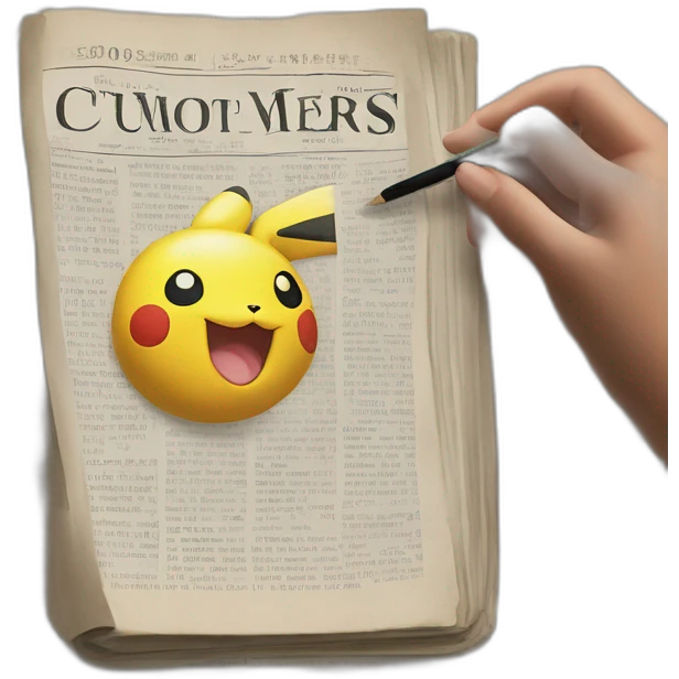 news newspaper document pokemon journal enchanted book magic future emoji