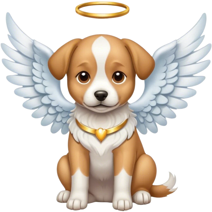 Dog with angel wings  emoji
