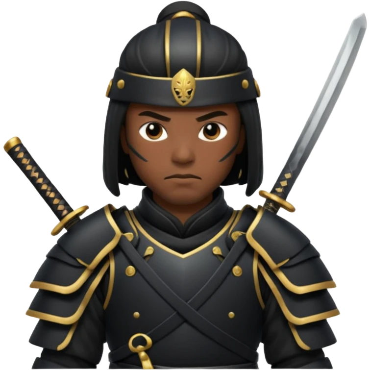 black samurai emoji