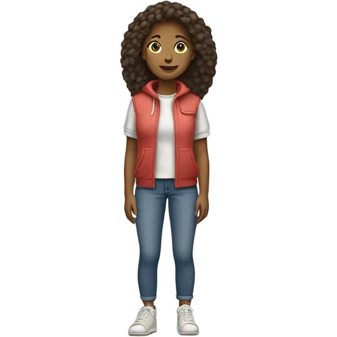 chill girl with sneakers emoji