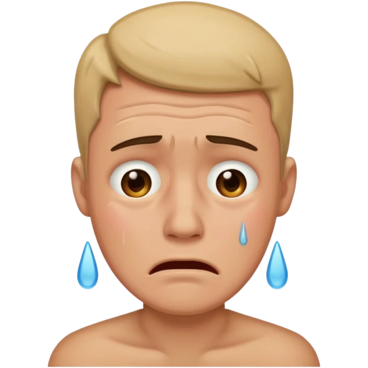 Man crying emoji