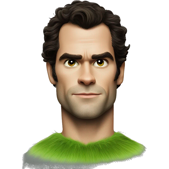henry cavill as grinch emoji