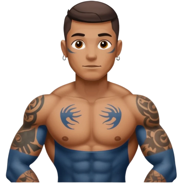 man have more tattoos on his completebody  emoji
