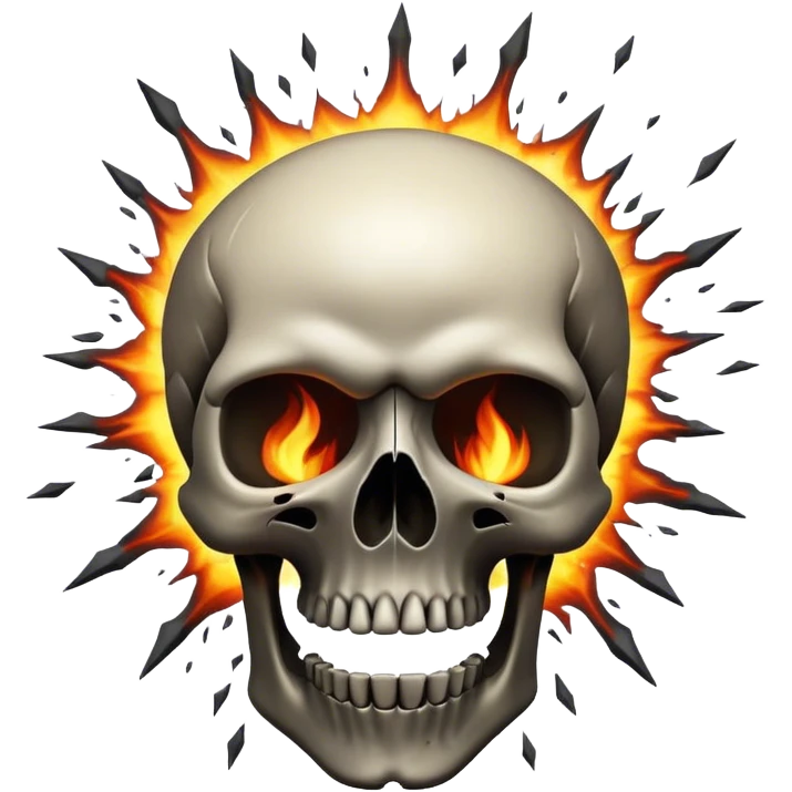 Exploding skull emoji