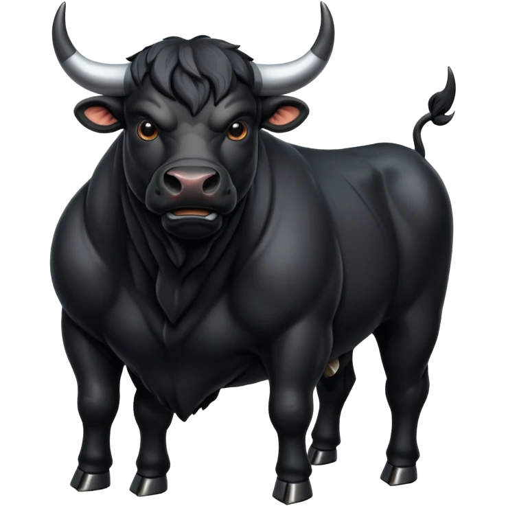 Black bull emoji