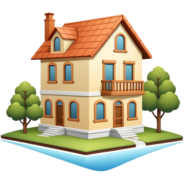 Make a simple upside down house in 2d with a black background and white lines emoji