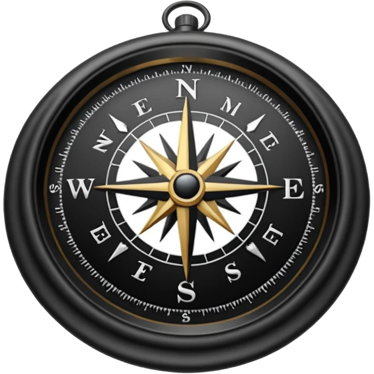 black compass emoji