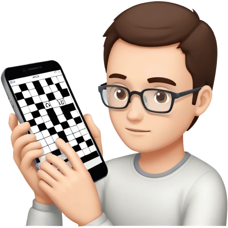 Crosswords in phone emoji
