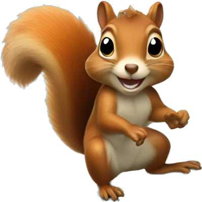 squirrel on surfboard emoji
