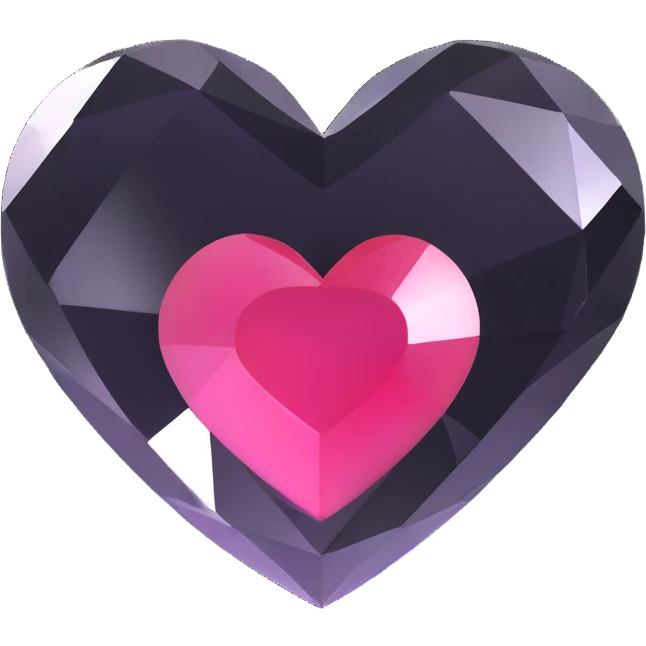 crystal heart emoji