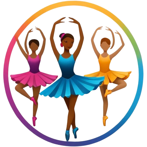 A dance logo that says Lanier Dance Ensemble  emoji