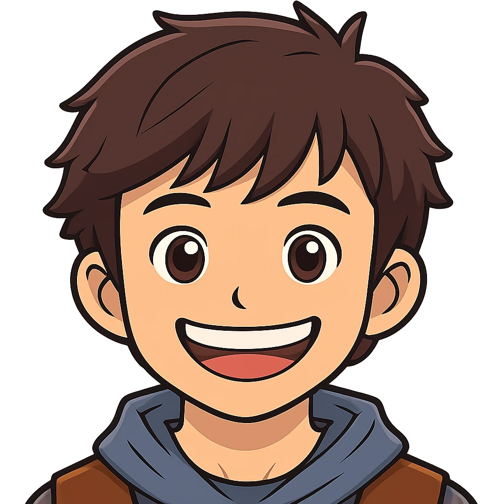 Make the hot boy's smile much wider, keep the cartoonish sticker style. The original style 'sticker' does not support editing, so using general style as fallback with instructions to keep cartoonish sticker style. Remove the background. emoji