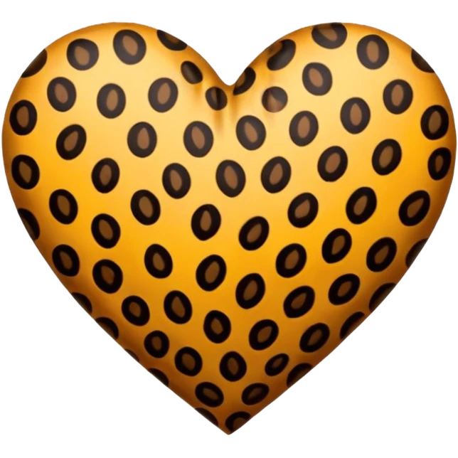 Cuore leopardato pelo emoji