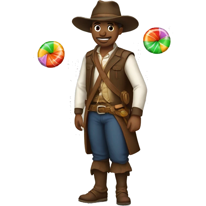 gaucho with candy emoji