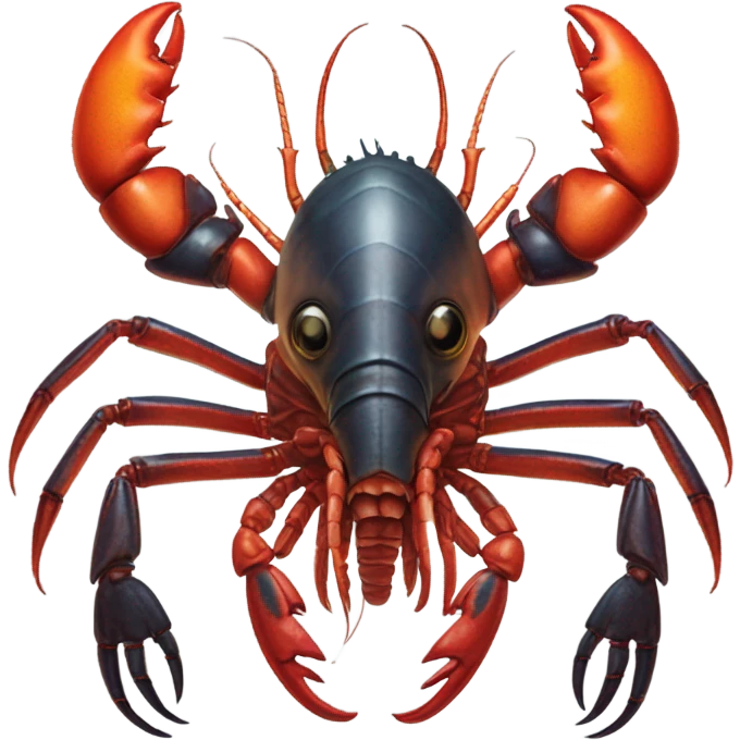 a alien male humman hybrid lobster alien emoji