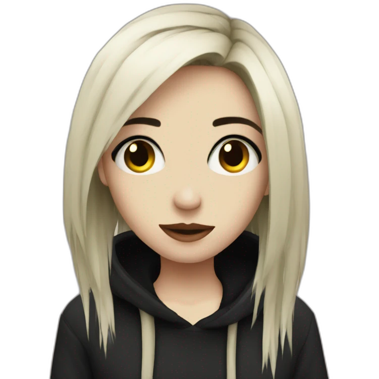 emo girl emoji
