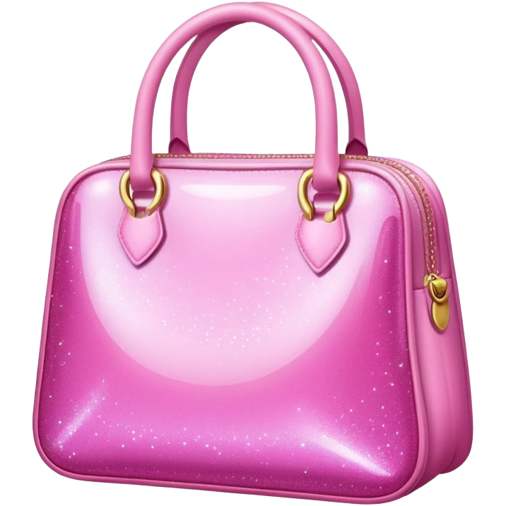 Pink bag baddie sparkles emoji