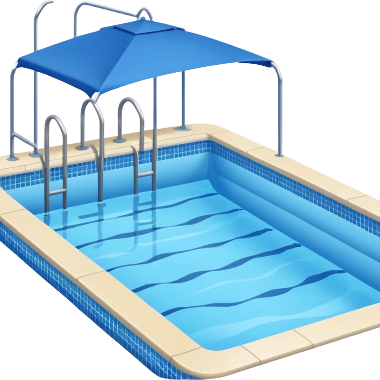 Swimming pool with lap lanes emoji