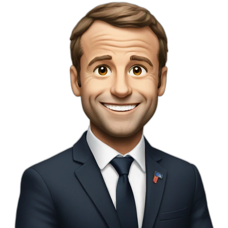 Macron happy emoji
