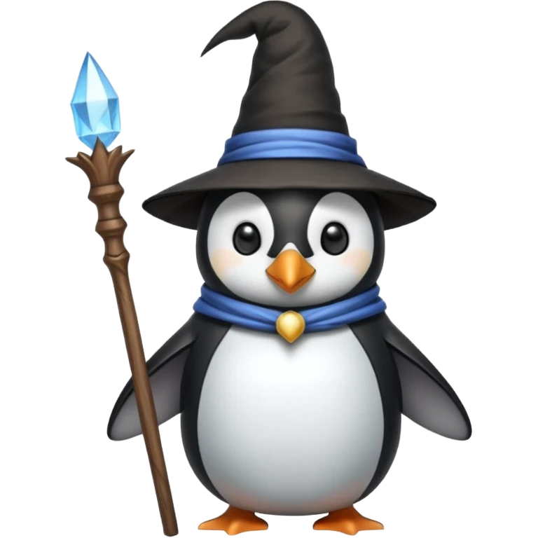 Penguin Wizard emoji