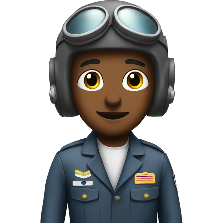 Pilot in a sky emoji