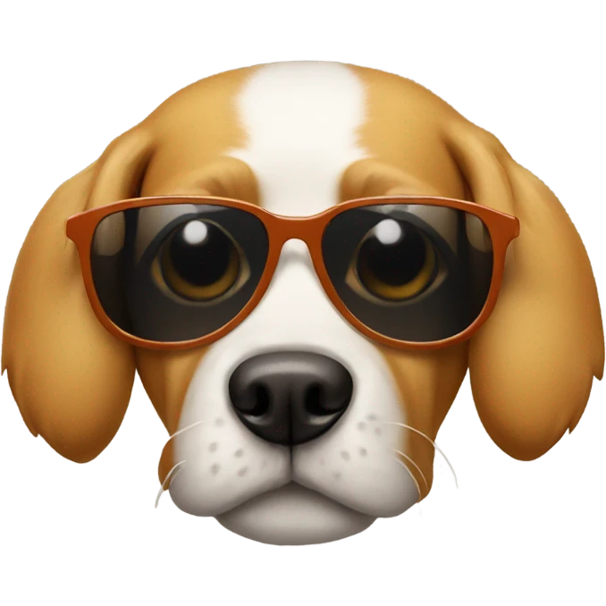 Dog with sunglasses  emoji