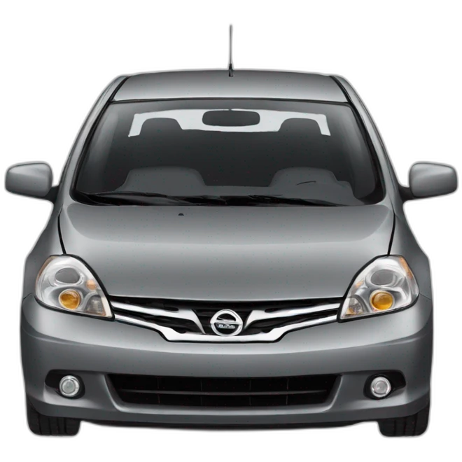 Nissan Tiida gris emoji