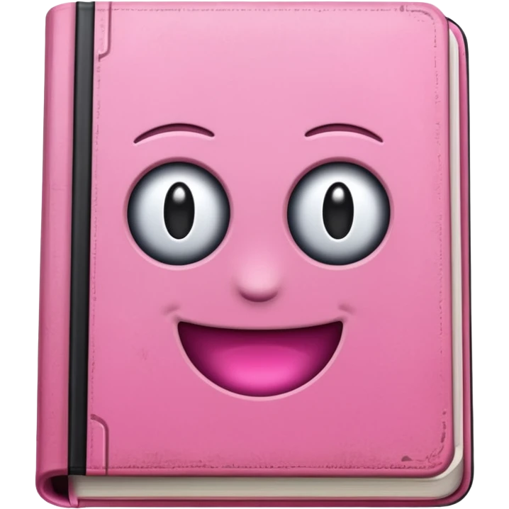 pink book emoji