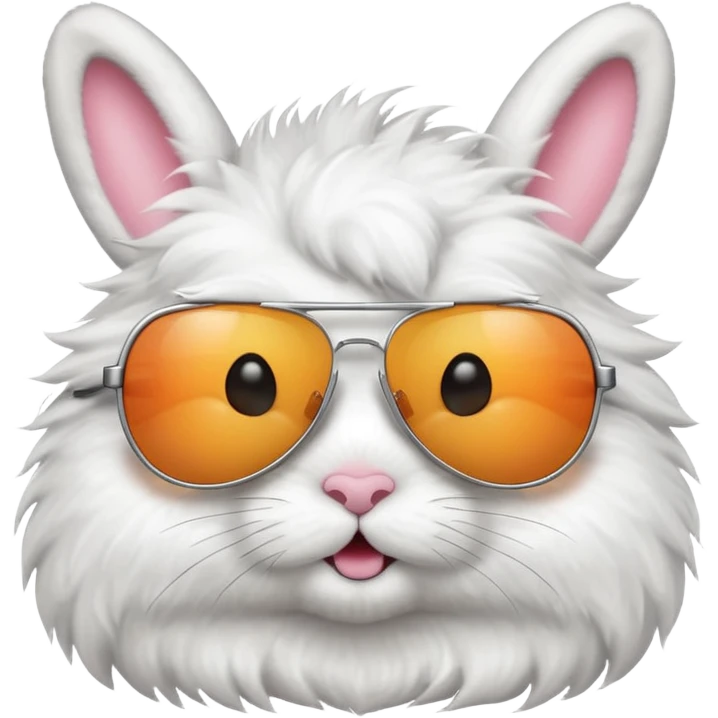 A cute bunny with a cool sunglasses emoji