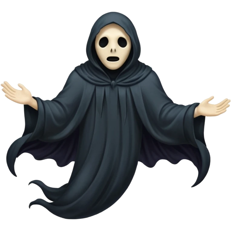 Dementor without face Floating in the air emoji