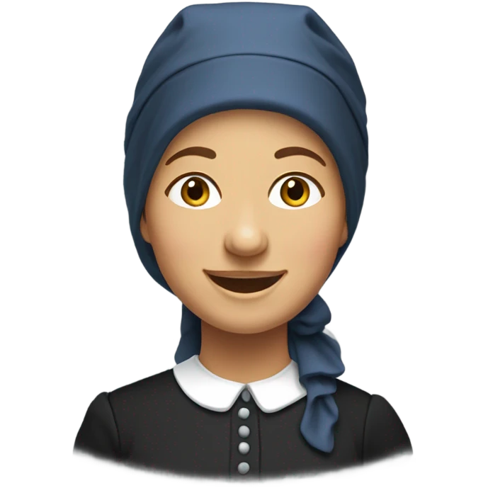 Laughing Amish lady emoji