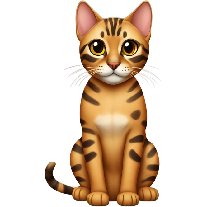 bengal cat sitting  emoji