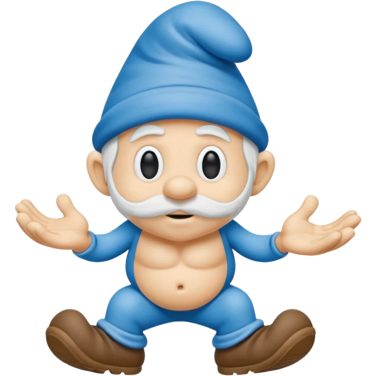 Smurf oude man emoji