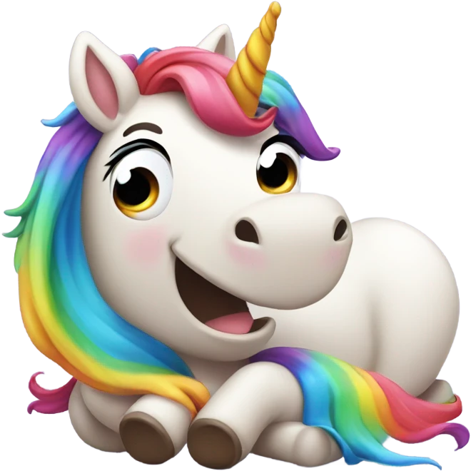 Poo riding unicorn emoji