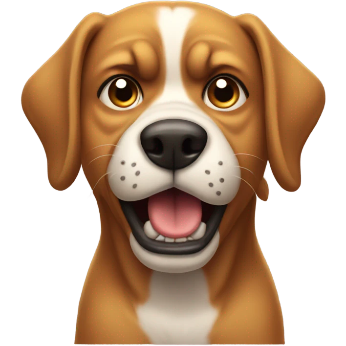 Angry dog emoji