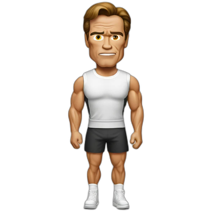 arnold schwarzenegger in tennis skirt emoji