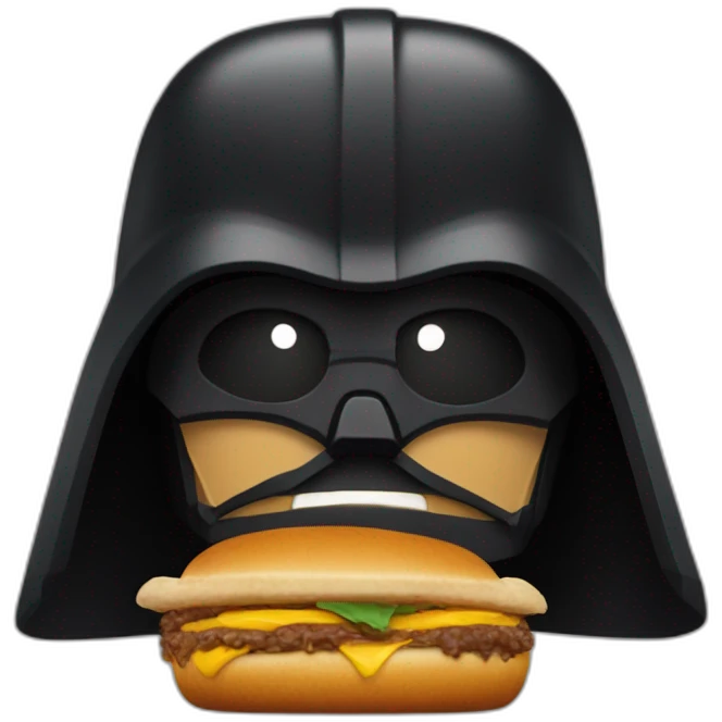 Dark vador mangeant mcdo emoji