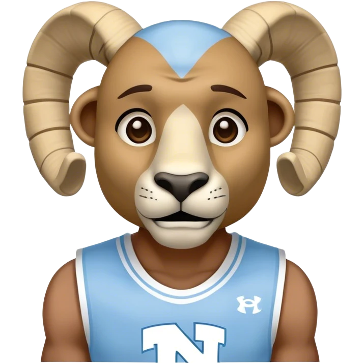 UNC Tar Heels rameses mascot emoji