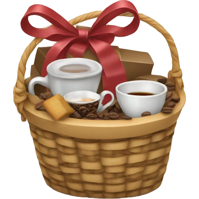 Gift basket tea coffee emoji