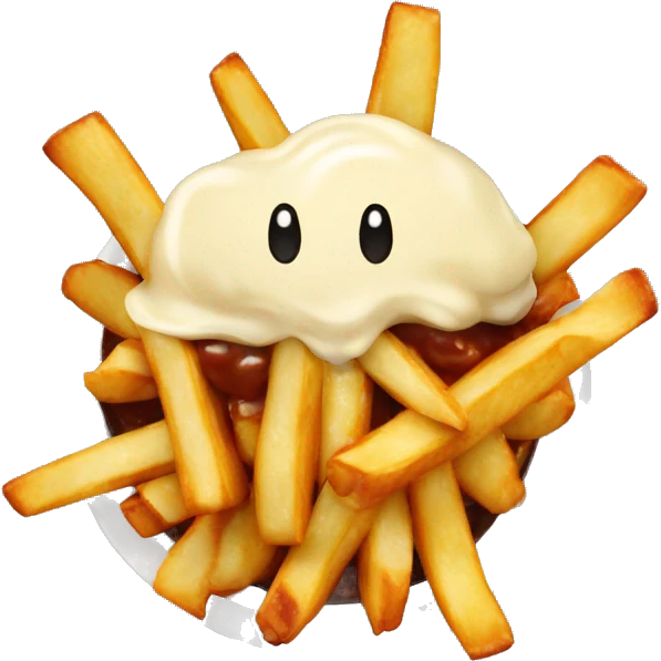 Poutine qui mange emoji