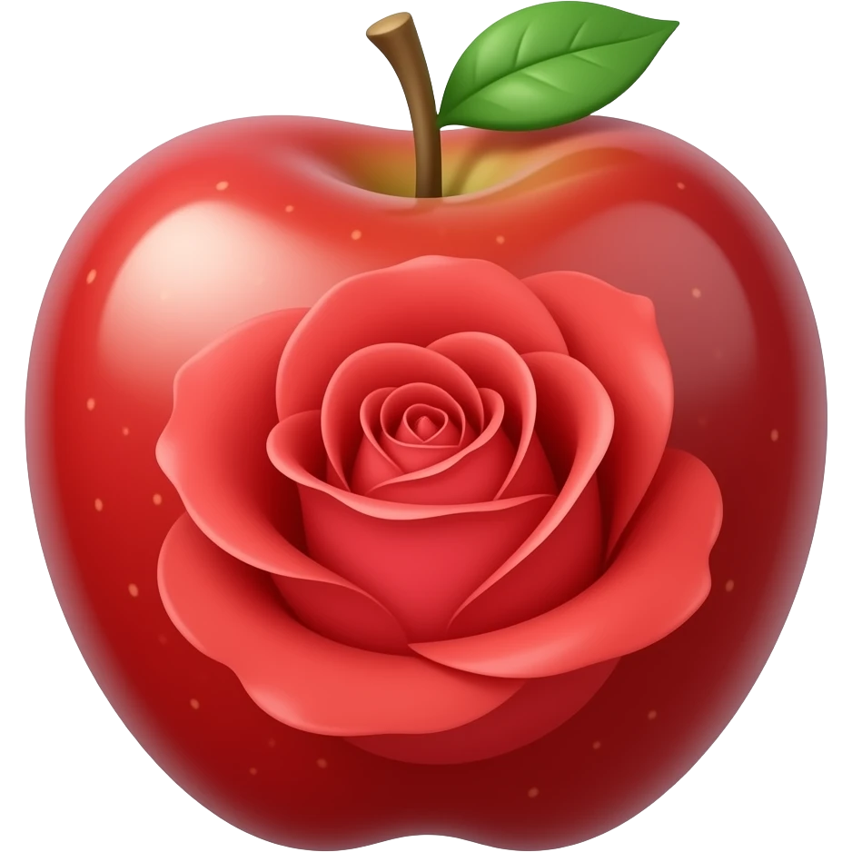 rose apple emoji