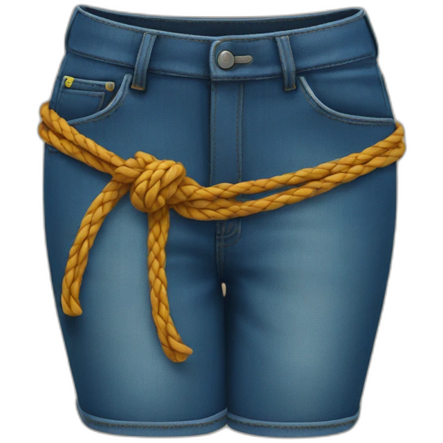 Tied jean emoji