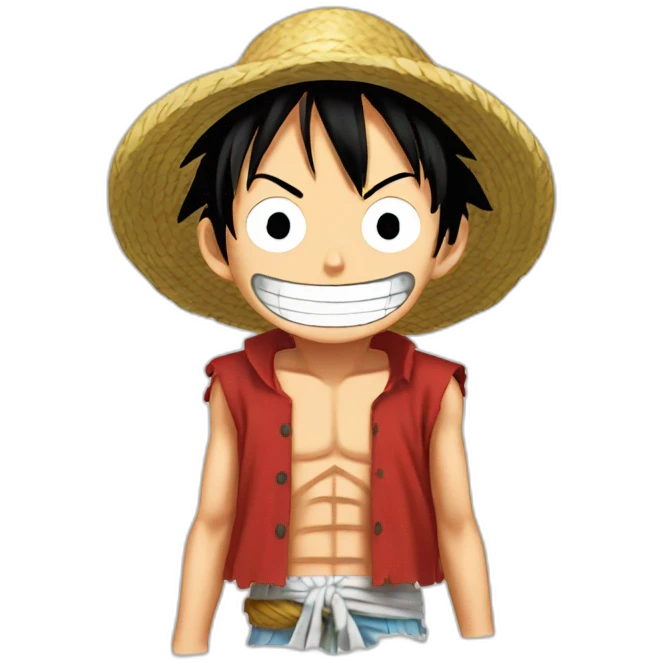 luffy one piece emoji