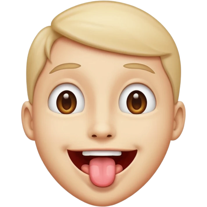 tongue out with eyes up￼ emoji