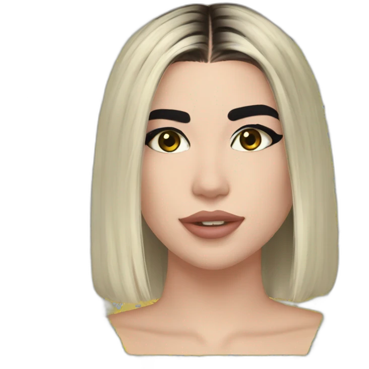 Dua Lipa with glos emoji