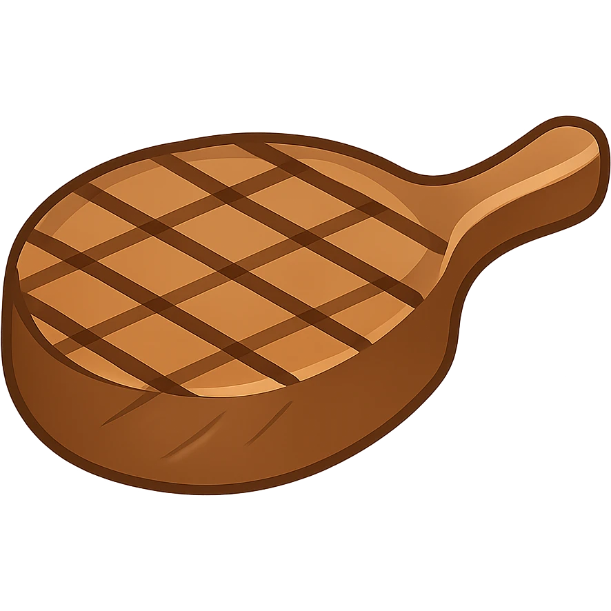 Remove the potatoes and simplify the details to show just a plain steak in emoji style with no background. emoji